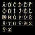 Dangle Gold Letters