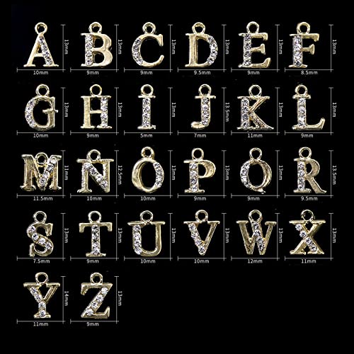 Dangle Gold Letters