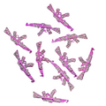 Pink Gun Charm 5pc